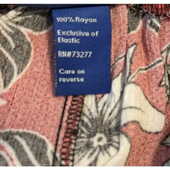 Apt 9 Hawaiian Short Pull On Elastic Waist Womens Medium - Picture 5 of 6